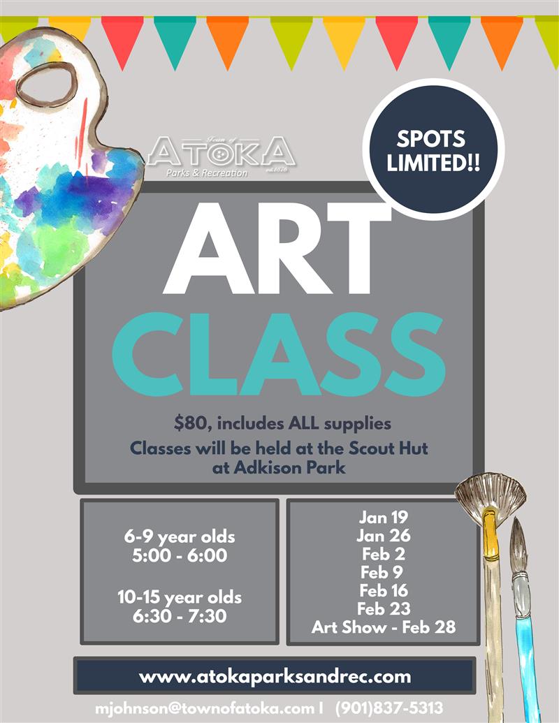 Atoka Parks & Recreation Art Classes